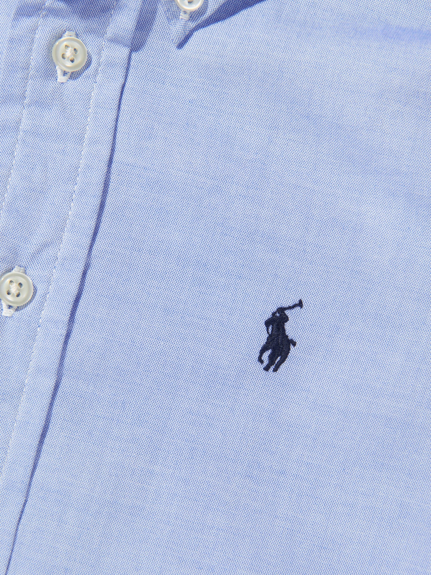 Ralph Lauren 男童蓝色棉质牛津衬衫