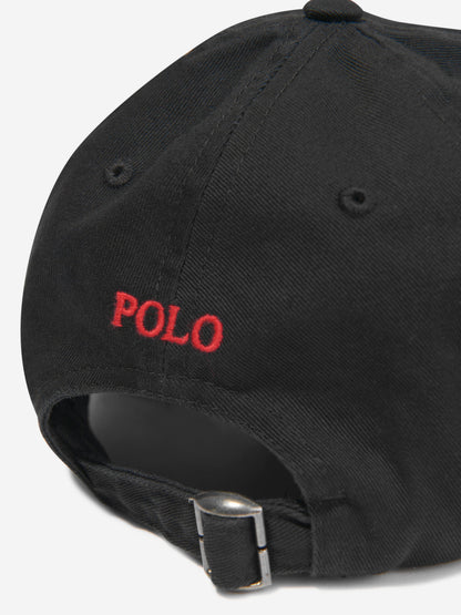 Ralph Lauren Kids 经典徽标帽子（黑色）