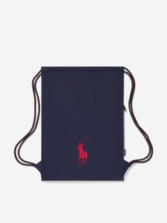 Ralph Lauren 儿童 Polo 帆布健身包 (高：49.5 厘米)