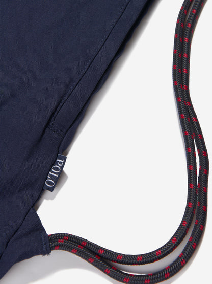 Ralph Lauren 儿童 Polo 帆布健身包 (高：49.5 厘米)