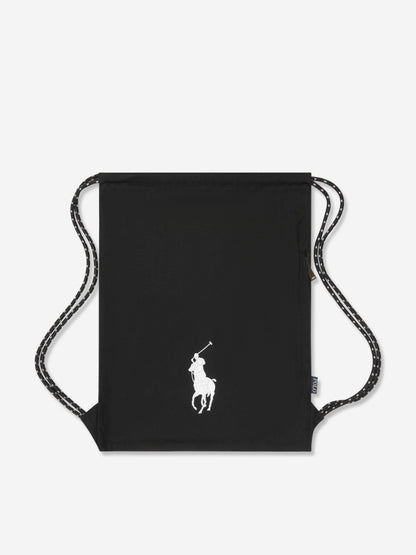 Ralph Lauren 儿童 Polo 帆布健身包 (高：49.5 厘米)