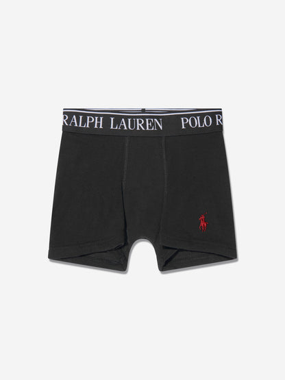 Ralph Lauren Boys 5 Pack Boxer Shorts Set in Black