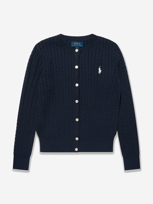 Ralph Lauren 女童迷你粗针织开衫（海军蓝）