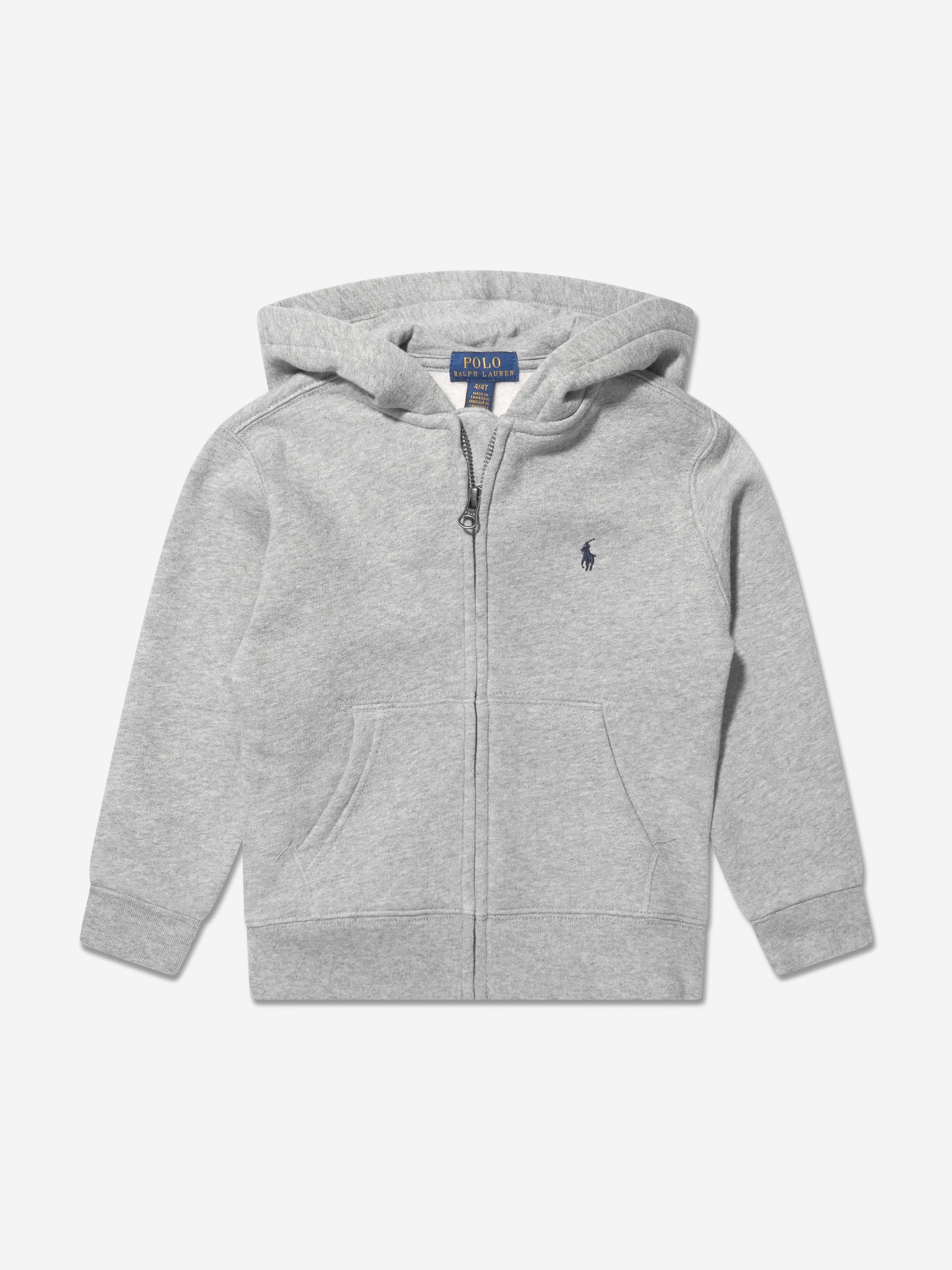 Ralph Lauren 男童徽标拉链上衣（灰色）