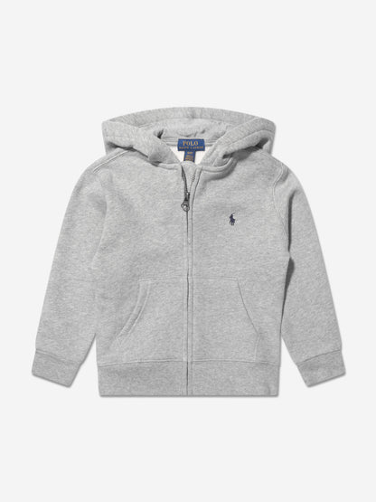Ralph Lauren 男童徽标拉链上衣（灰色）