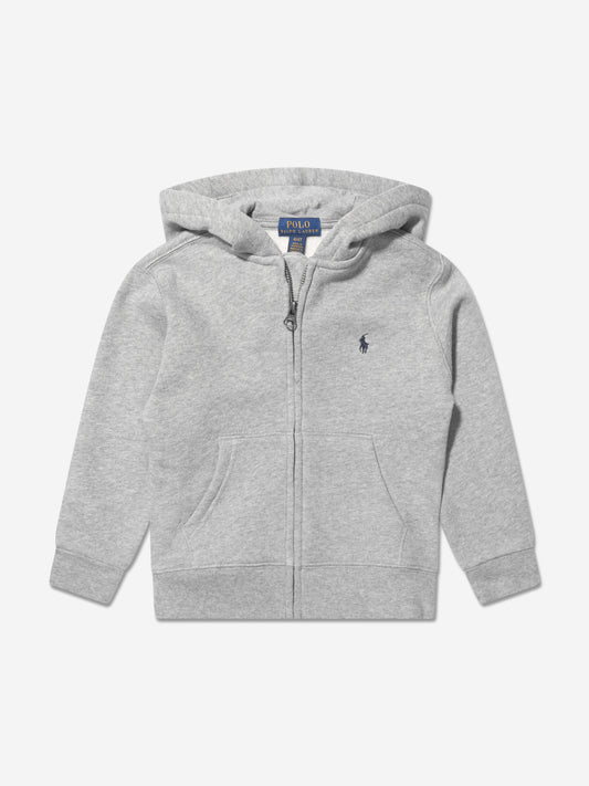 Ralph Lauren 男童徽标拉链上衣（灰色）