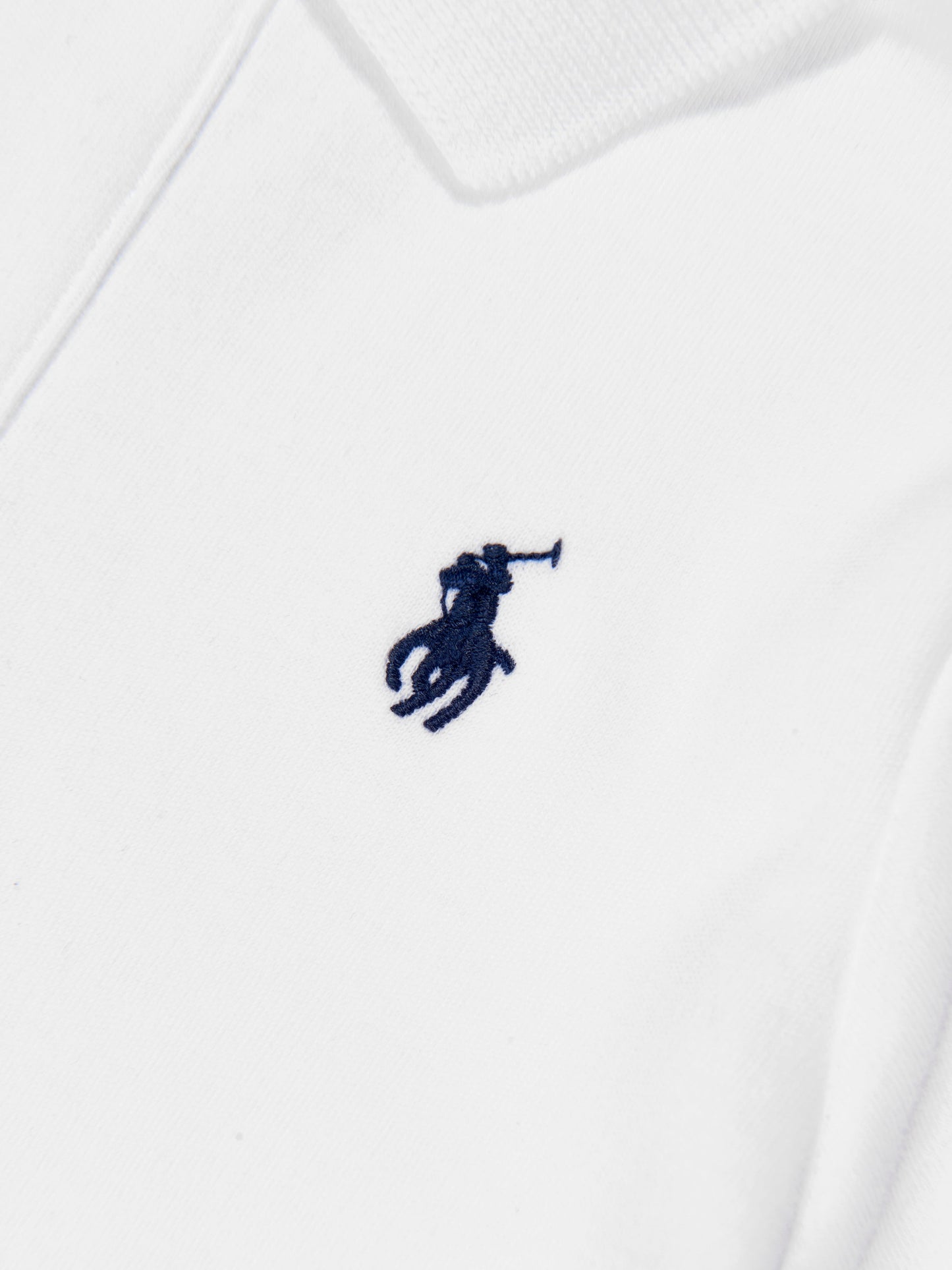 男婴白色徽标 Polo 衫