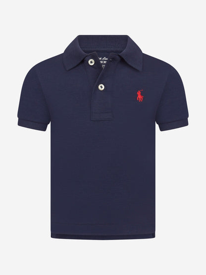 Ralph Lauren 男婴徽标 Polo 衫（海军蓝）