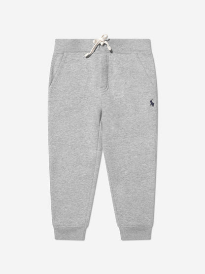Ralph Lauren 男童徽标慢跑裤（灰色）
