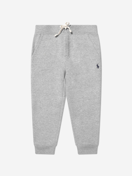 Ralph Lauren 男童徽标慢跑裤（灰色）