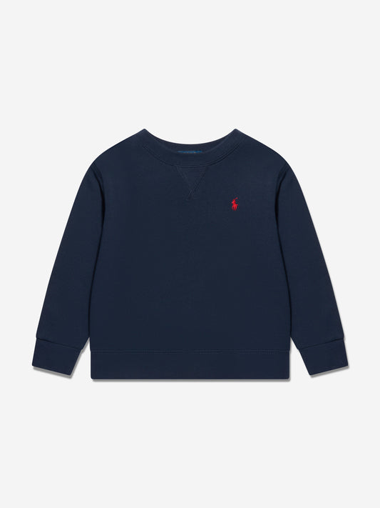 Ralph Lauren 男童海军蓝徽标运动衫