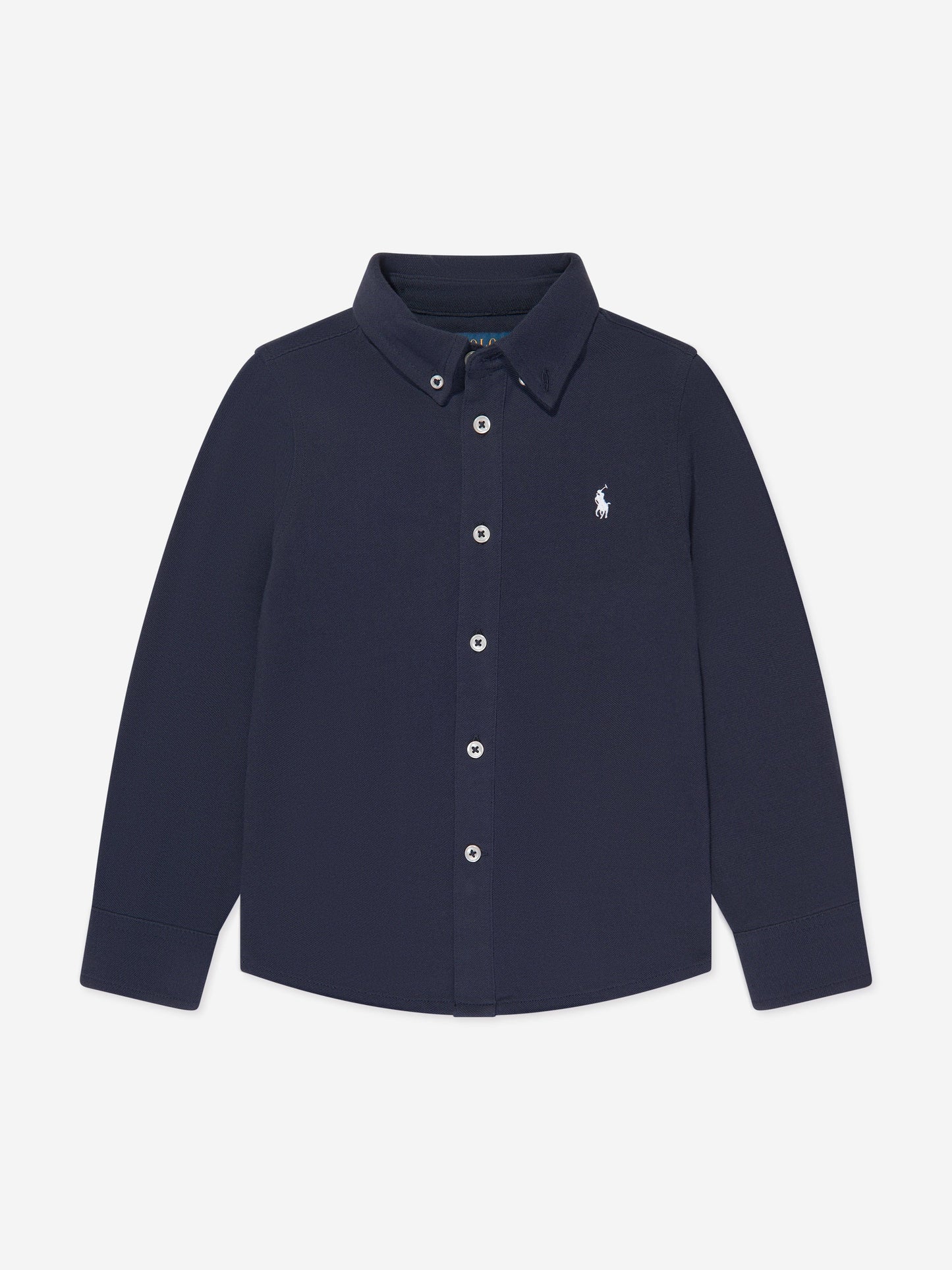 Ralph Lauren 男童海军蓝网眼运动衬衫