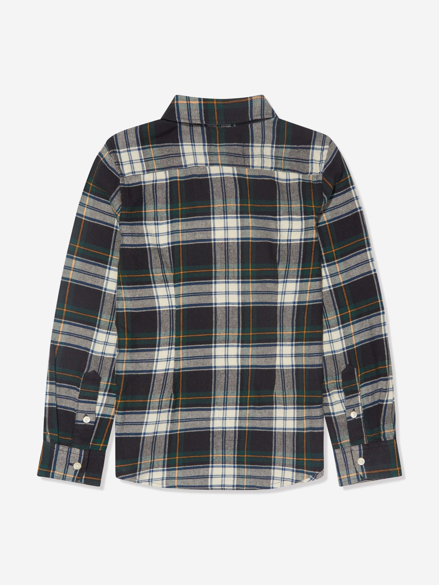 Ralph Lauren 女童绿色格子荷叶边衬衫