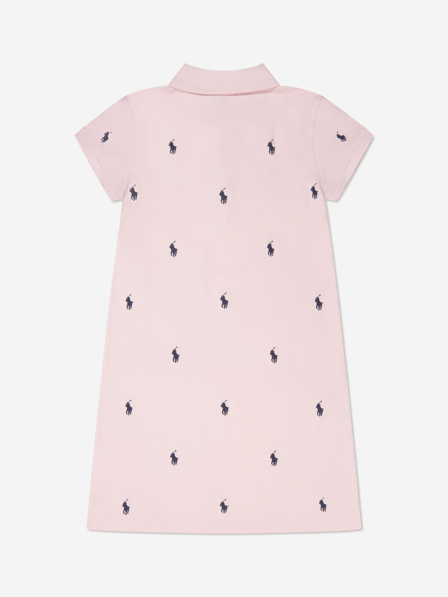 女童粉色刺绣 Polo 衫