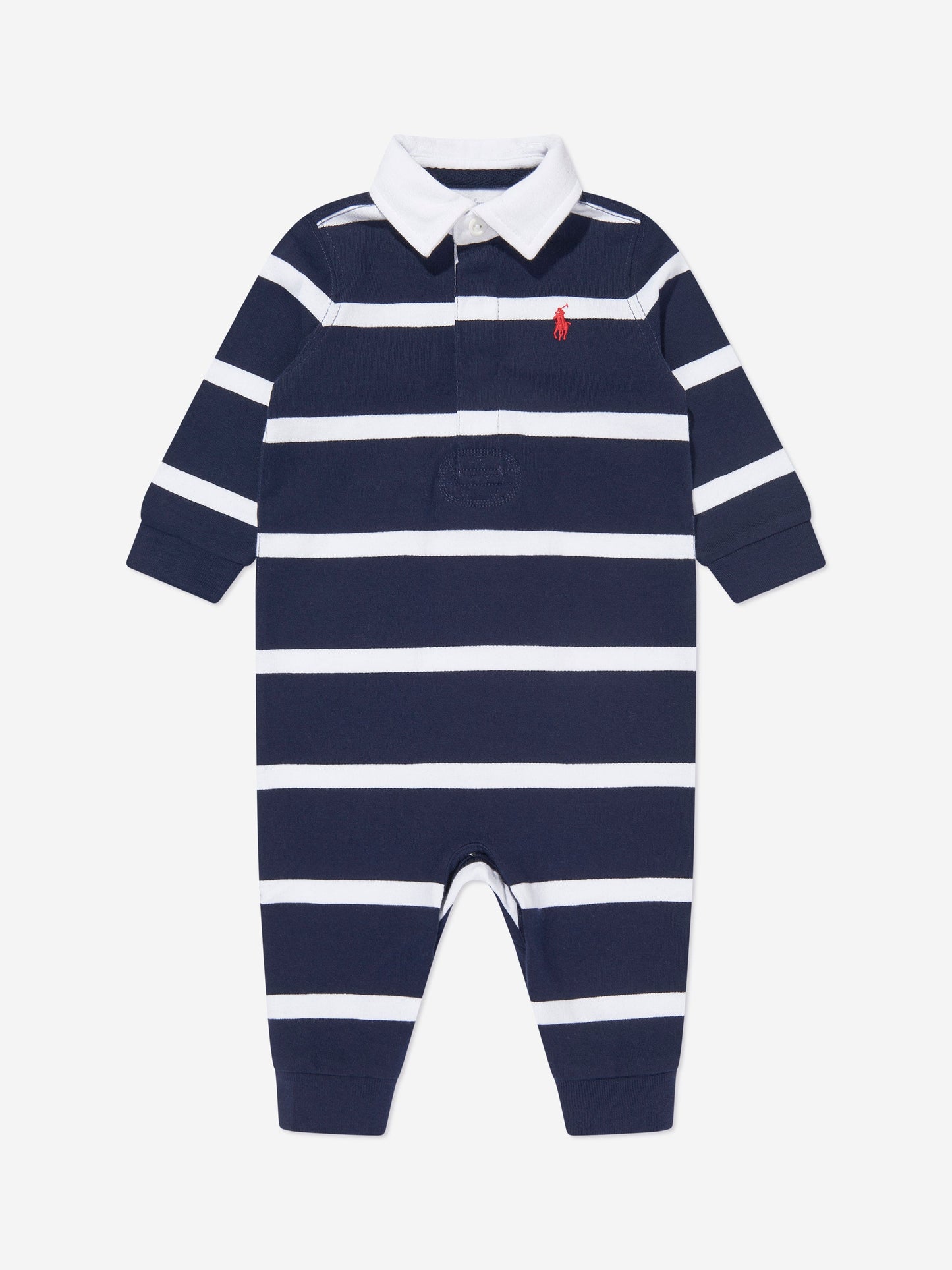 Ralph Lauren 男婴条纹橄榄球连体衣（海军蓝）