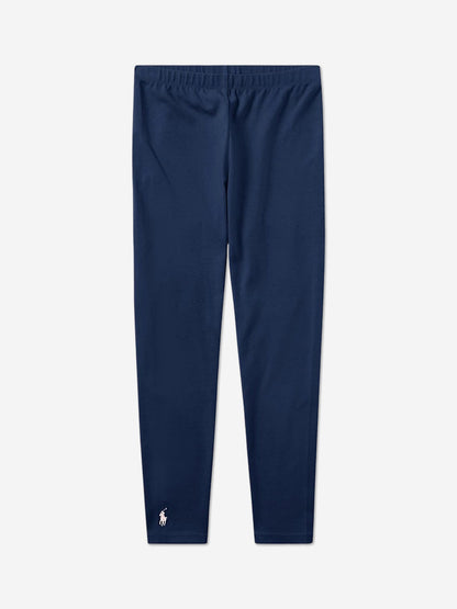 Ralph Lauren 女婴徽标紧身裤（海军蓝）