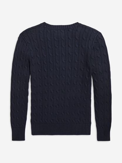 Ralph Lauren 男童海军蓝粗针织套衫