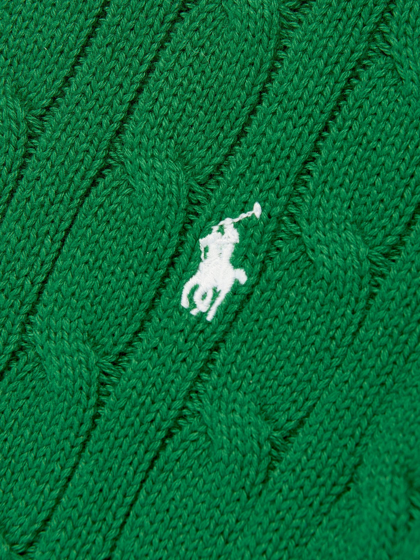 Ralph Lauren 男童绿色粗针织套衫