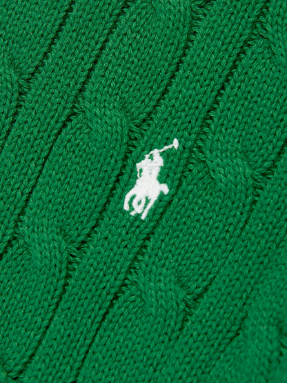 Ralph Lauren 男童绿色粗针织套衫