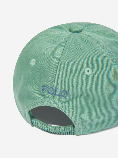 Ralph Lauren 绿色男婴 Laogo 帽子