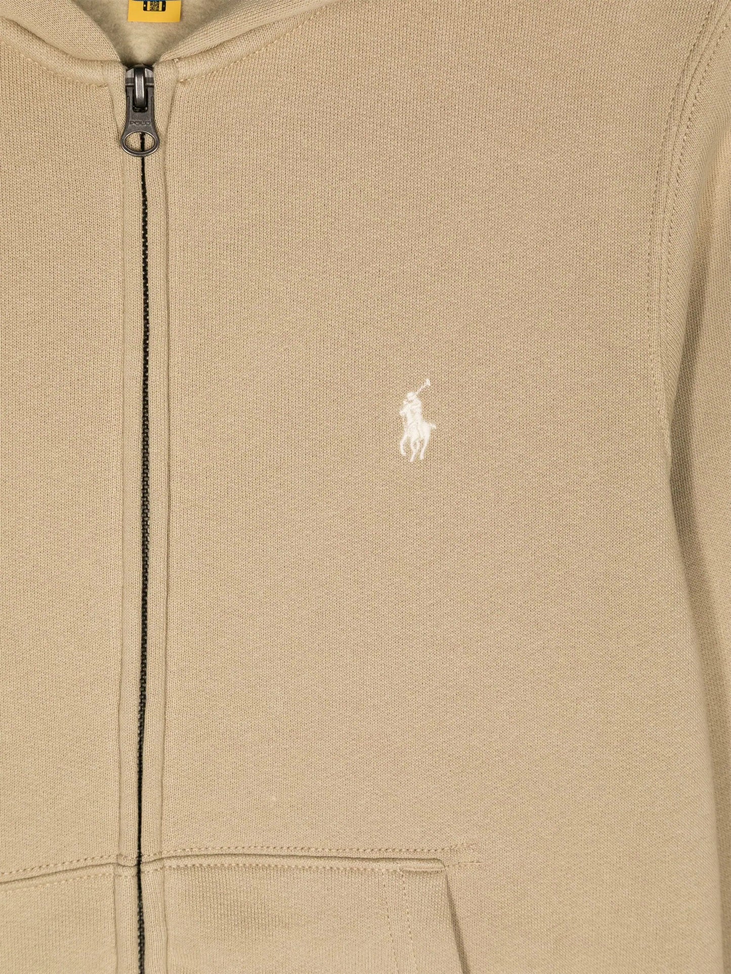 Ralph Lauren 男童米色徽标拉链上衣