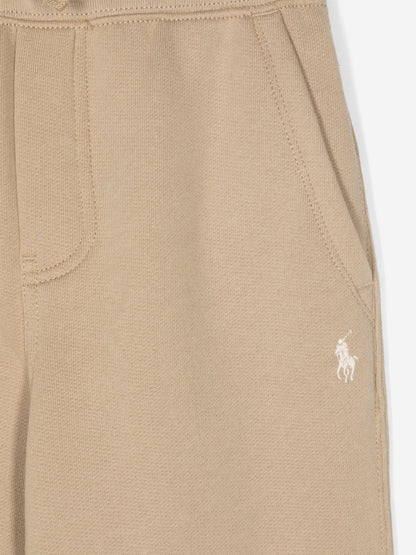 Ralph Lauren 男童米色徽标慢跑裤