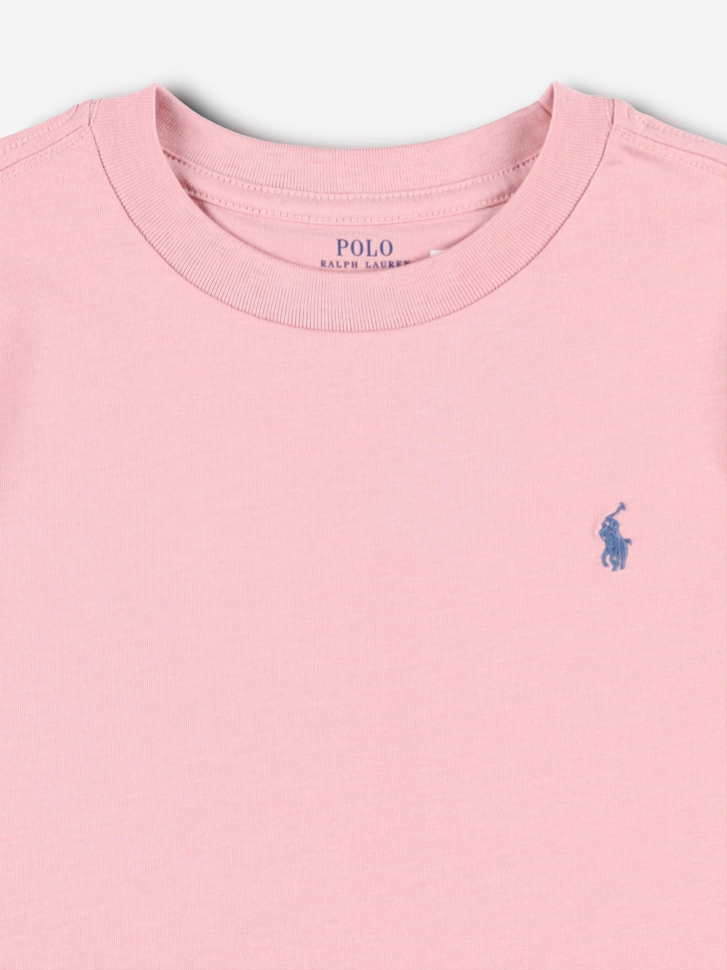 Ralph Lauren 男童粉色徽标 T 恤