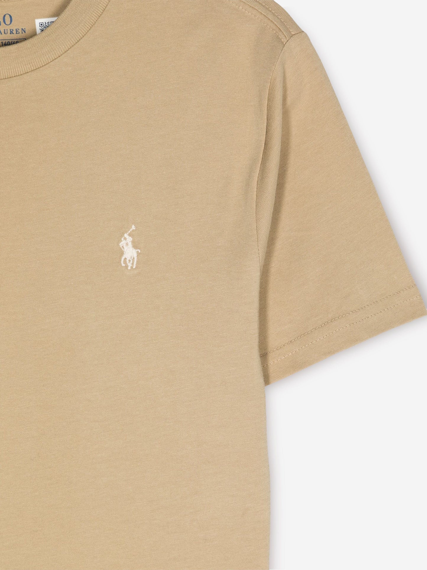 Ralph Lauren 男童米色徽标 T 恤