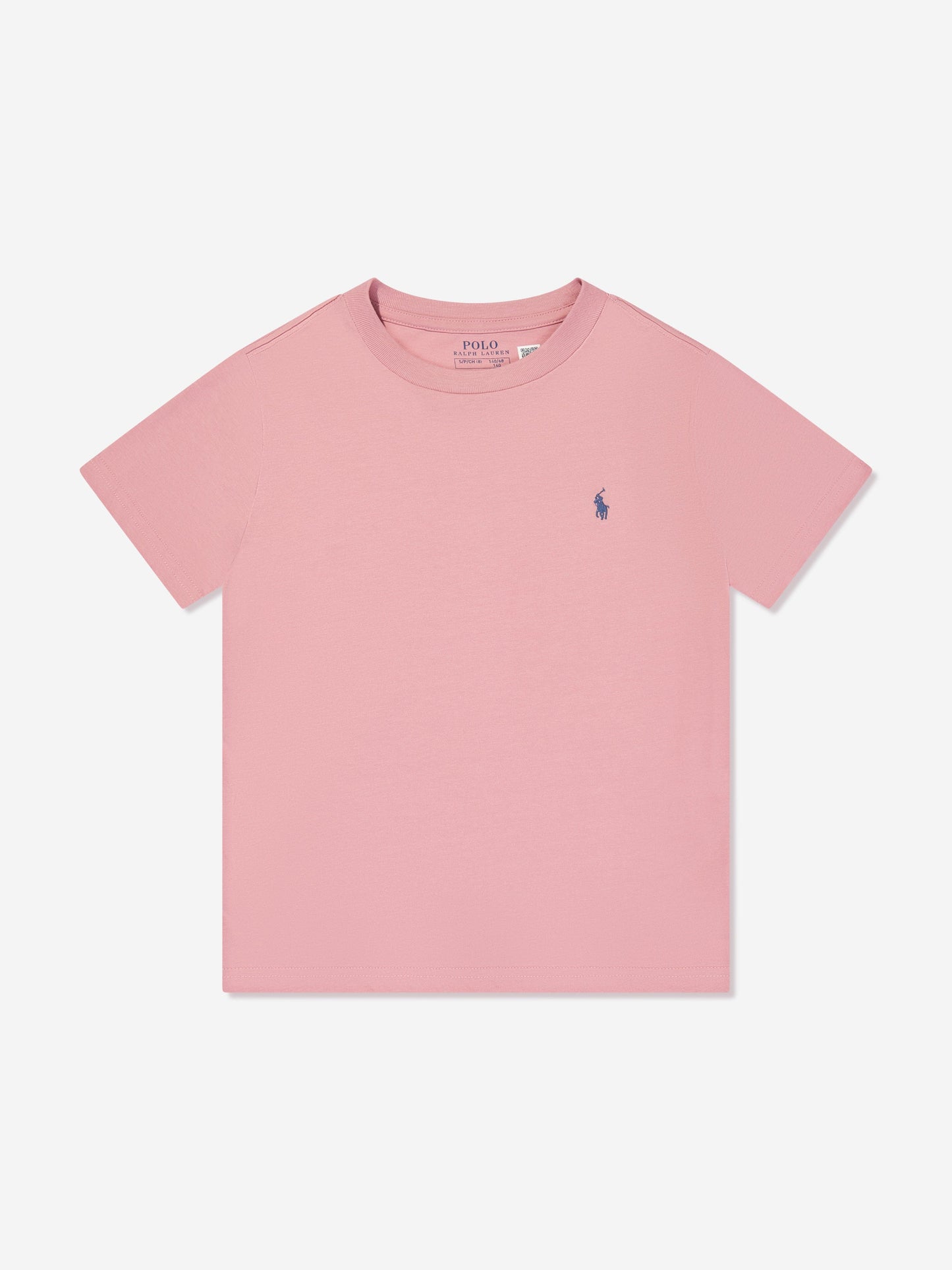 Ralph Lauren 男童粉色徽标 T 恤