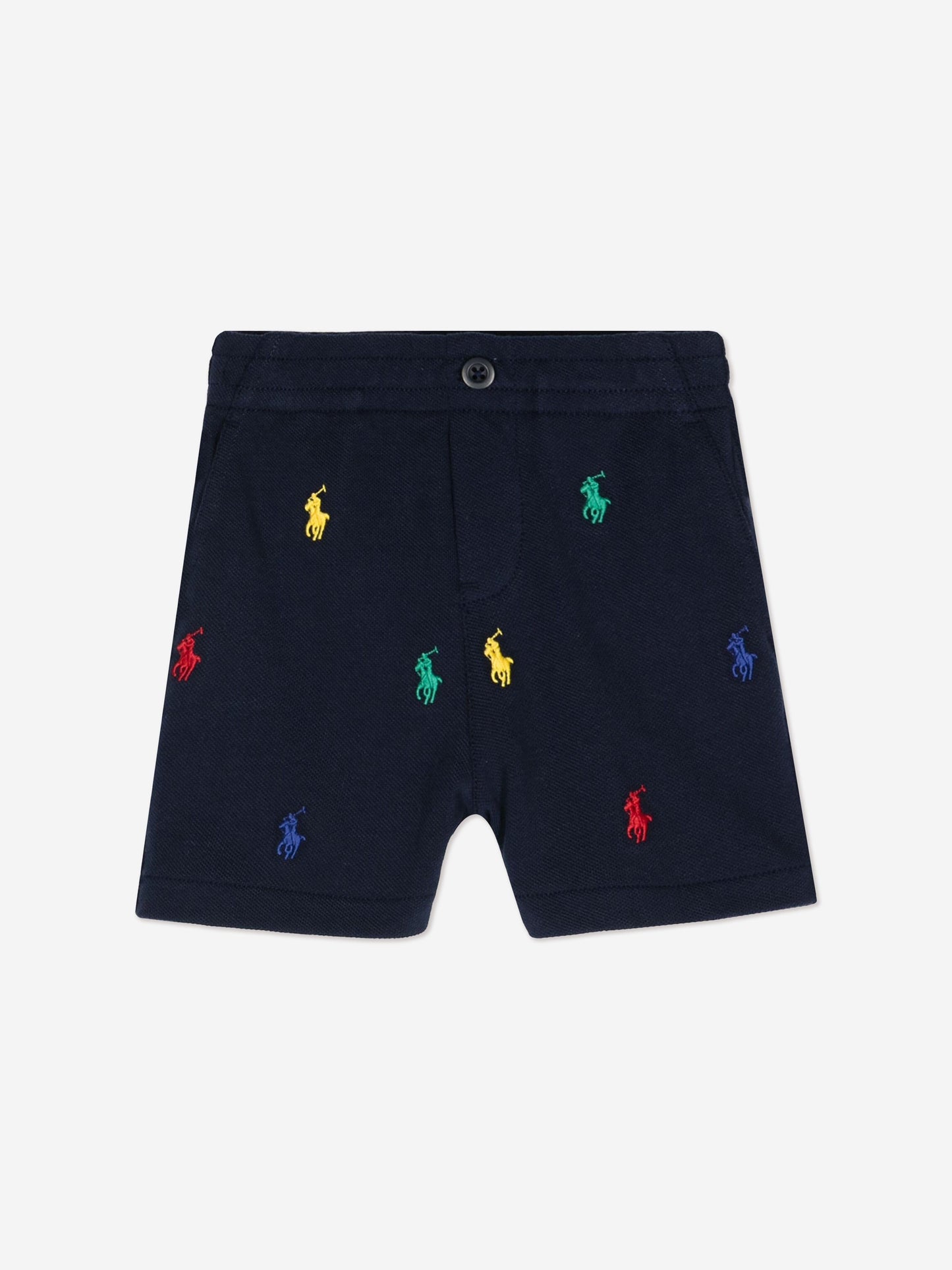 Ralph Lauren 男童多徽标 Prepster 短裤（海军蓝）