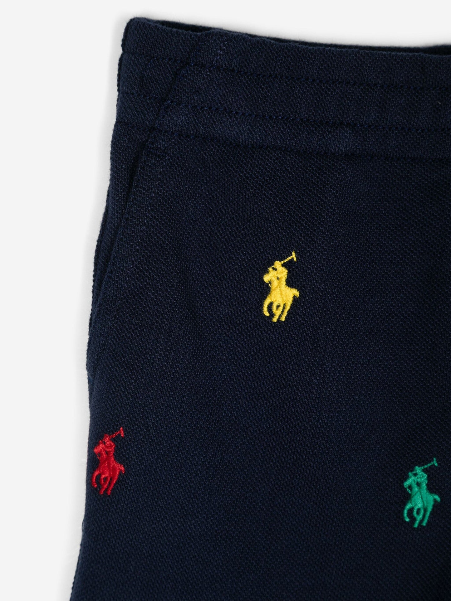 Ralph Lauren 男童多徽标 Prepster 短裤（海军蓝）
