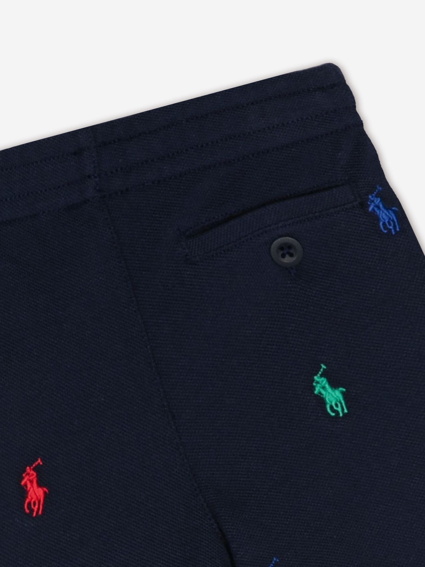 Ralph Lauren 男童多徽标 Prepster 短裤（海军蓝）