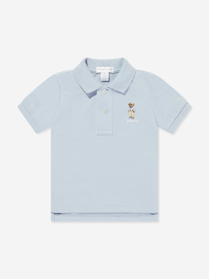 Ralph Lauren 男婴蓝色小熊 Polo 衫