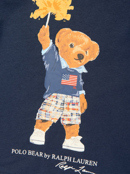 Ralph Lauren 男童海军蓝 Sparkle Bear T 恤