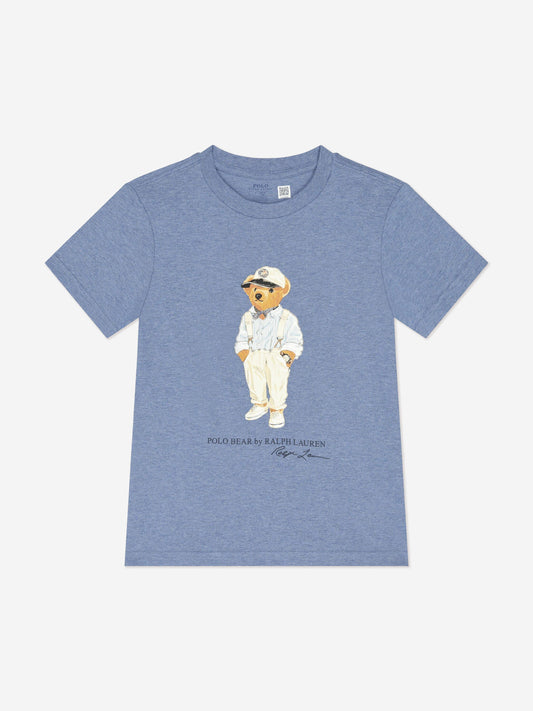 Ralph Lauren 男童蓝色小熊 T 恤