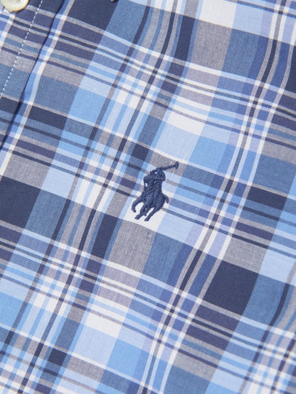 Ralph Lauren 男童蓝色格纹衬衫