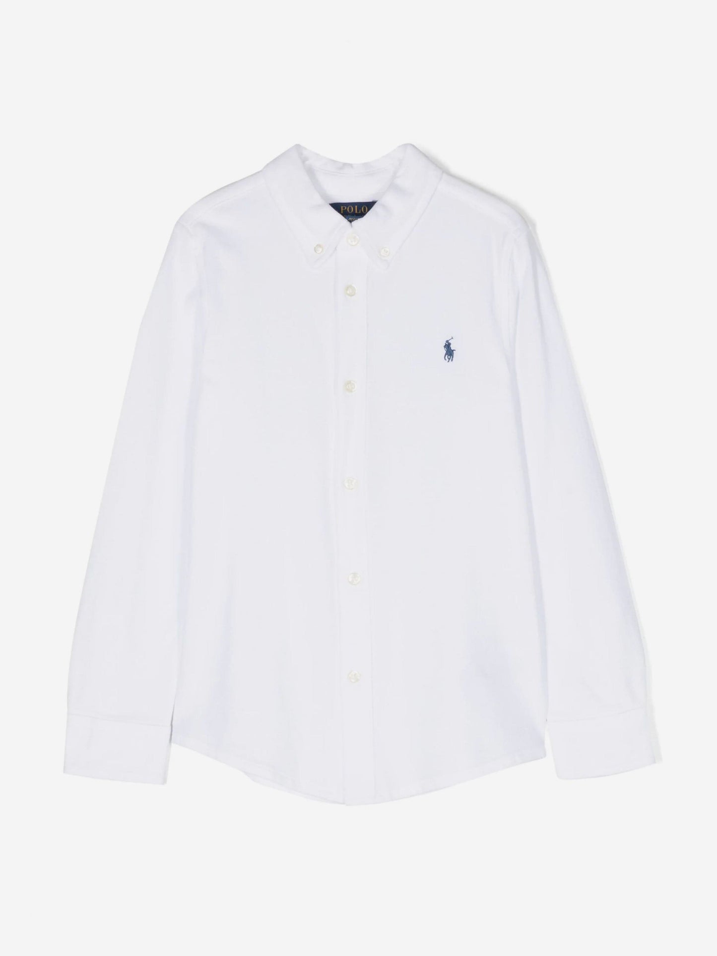 Ralph Lauren 男童白色徽标衬衫