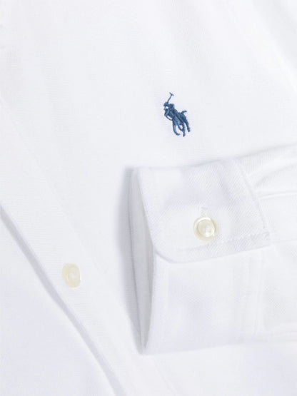Ralph Lauren 男童白色徽标衬衫