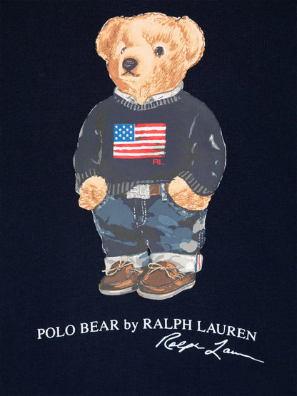 Ralph Lauren 男童海军蓝熊连帽衫