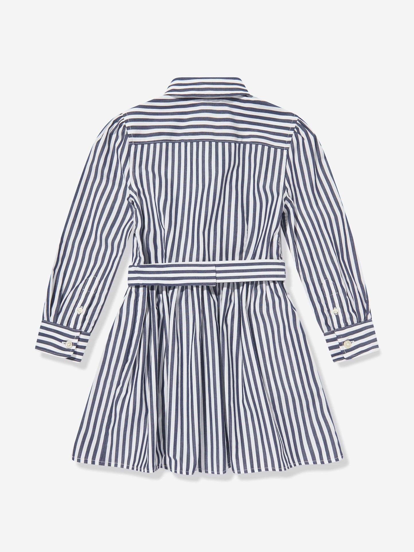 Ralph Lauren 女童条纹府绸衬衫裙（海军蓝）