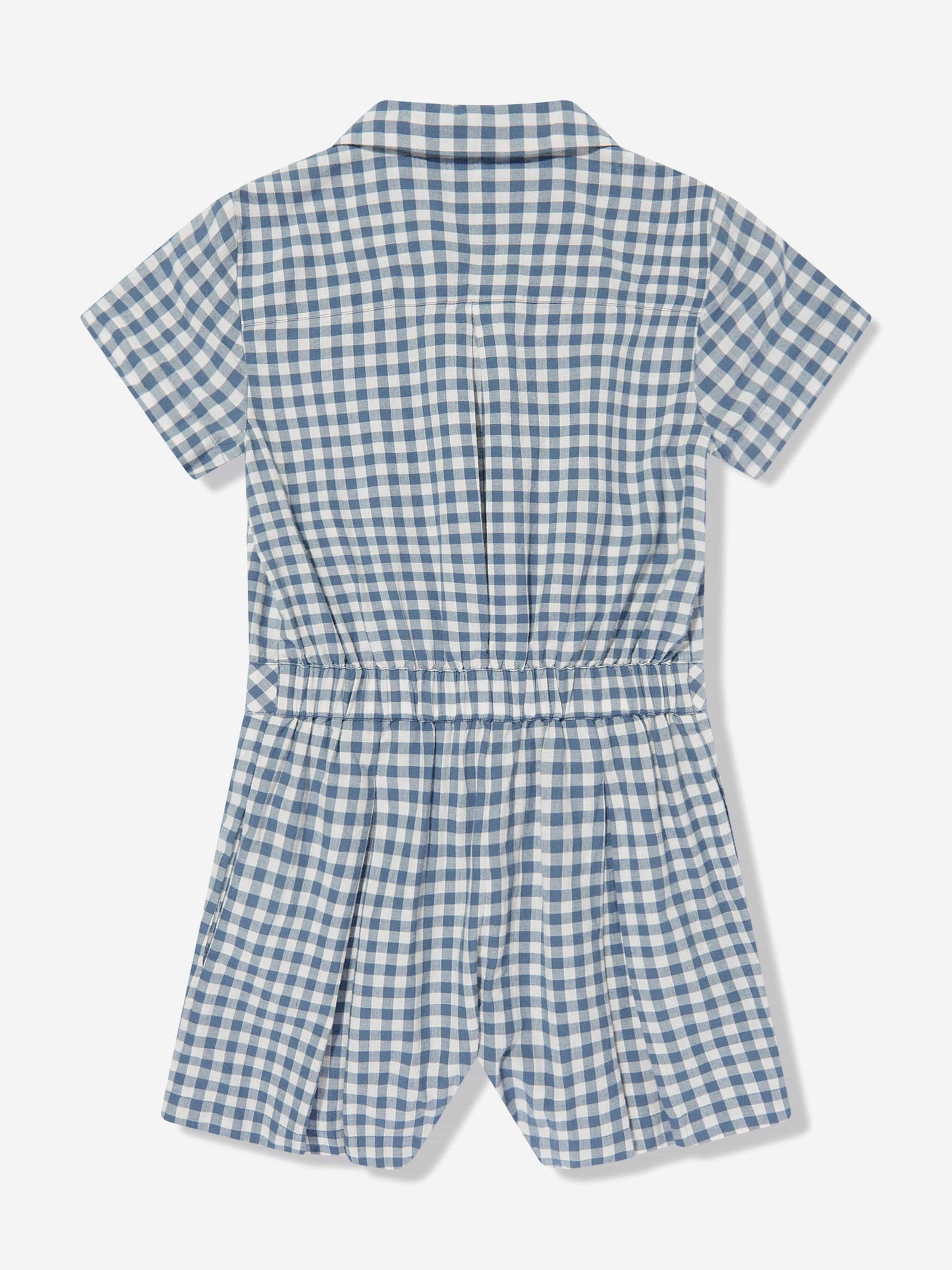 Ralph Lauren 女童蓝色格纹连身裤