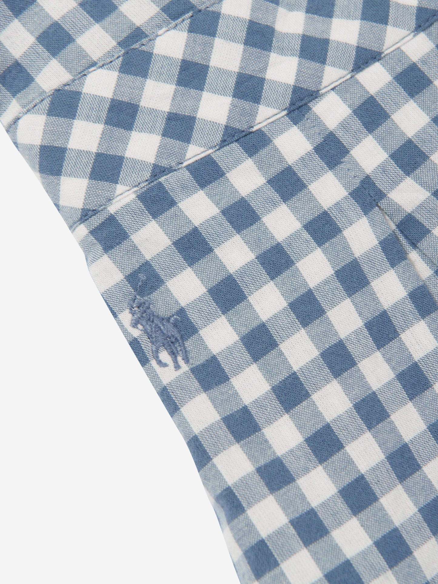 Ralph Lauren 女童蓝色格纹连身裤