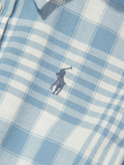 Ralph Lauren 女童蓝色格纹日装连衣裙