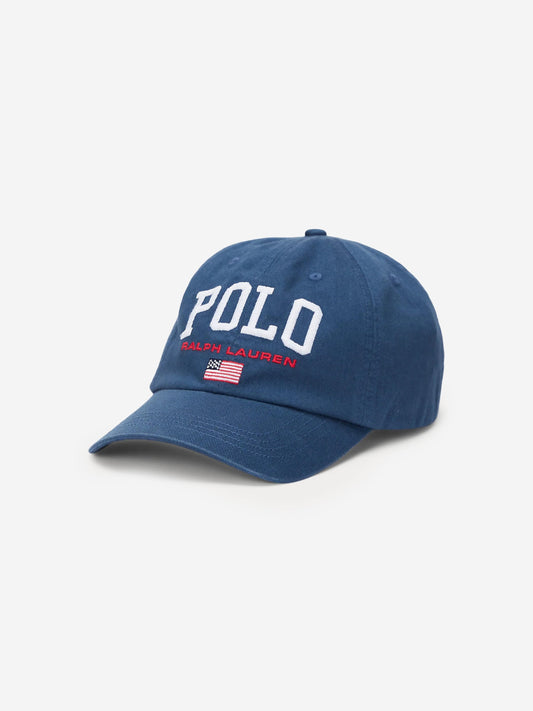 Ralph Lauren 男童海军蓝 Polo 徽标帽