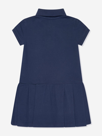 Ralph Lauren 女童海军蓝 Polo 连衣裙