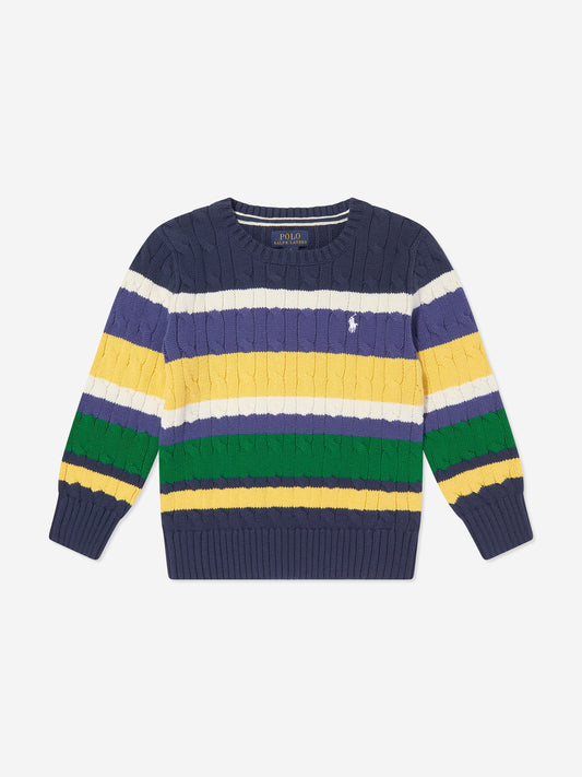 Ralph Lauren 男童条纹针织毛衣（多色）