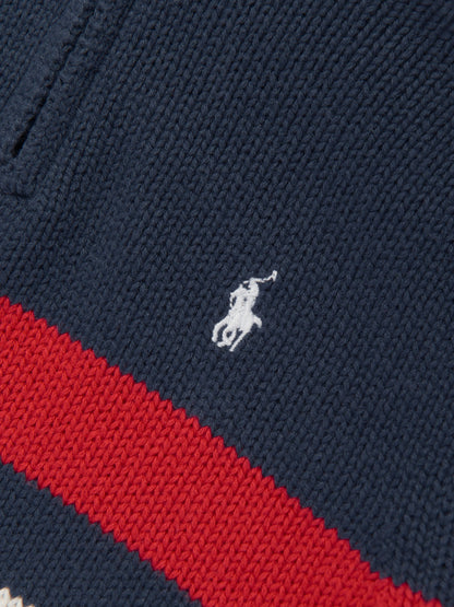 Ralph Lauren 男童条纹半拉链运动衫（多色）