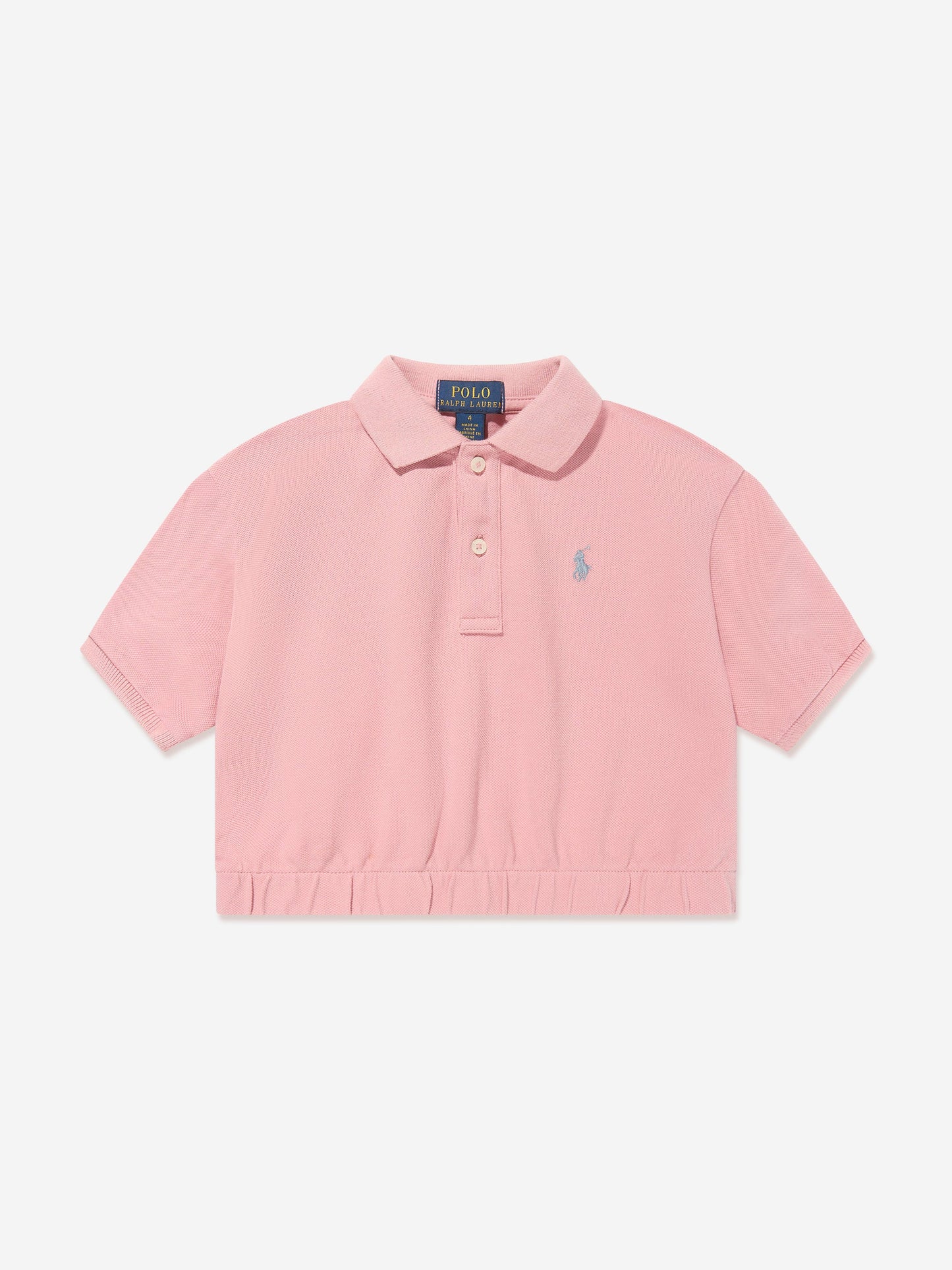 Ralph Lauren 女童粉色 Polo 衫