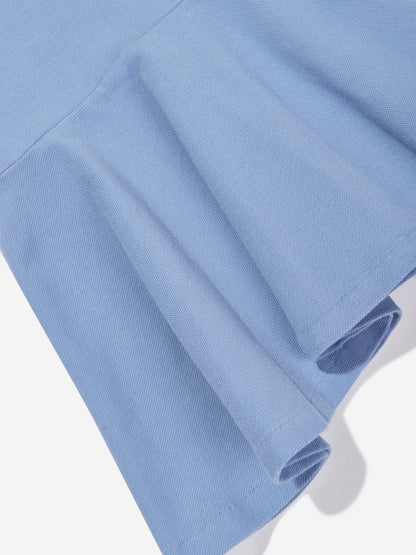 Ralph Lauren 女童蓝色徽标 Polo 连衣裙