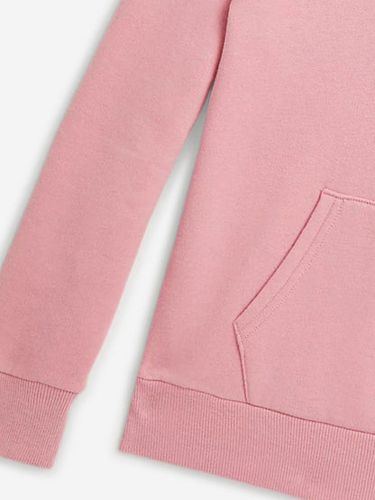 Ralph Lauren 女童粉色徽标连帽衫